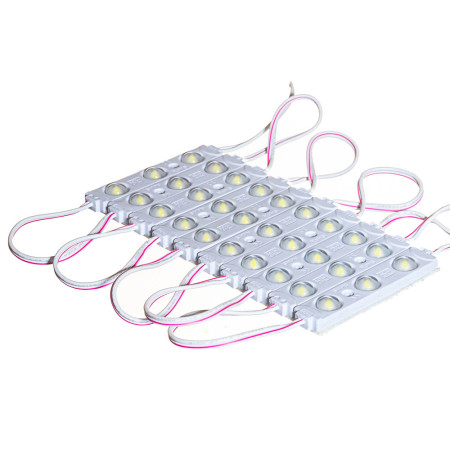 Светодиодный модуль розовый 5050-3Led-P-0,72 W-12V (smd5050, IP65, 48 мм)
