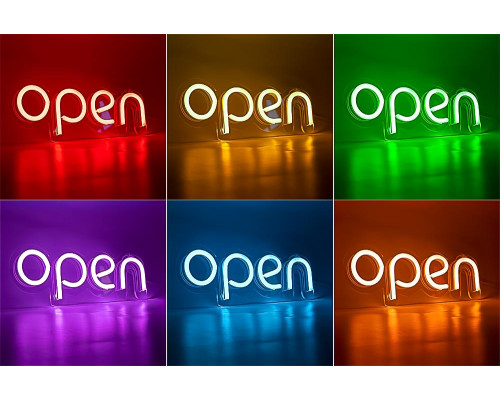 Неоновая вывеска "OPEN " RGB
синхронно вся вывеска (с контроллером)