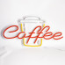 Неонова вивіска Coffee з чашкою (600х315)