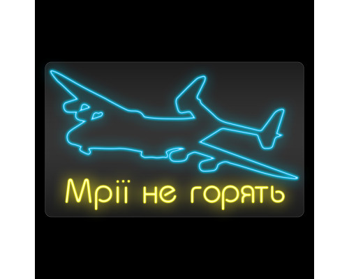 Неоновая вывеска Мрії не горять (1000x600)