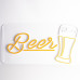 Неонова вивіска Beer Келих пива (1000х500)
