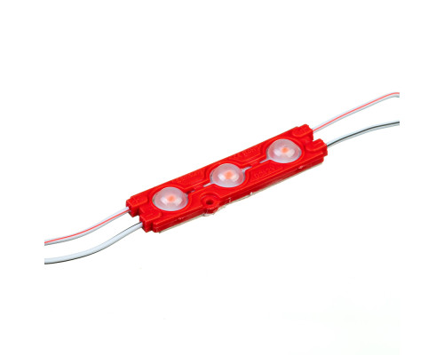 Модуль 12V красный 3led smd5730 1.5Вт IP65