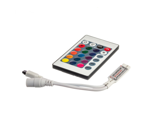 Контроллер RGB мини 6А 72Вт (IR 24 кнопки)