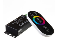 Контроллер черный RGB 18А 216Вт, (6 кнопок) 