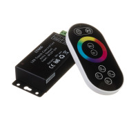 Контроллер черный RGB 18А 216Вт, (8 кнопок) 