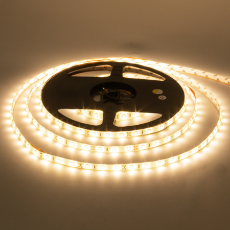 Led лента 12В теплая белая AVT smd2835 60LED/m IP20, 1м