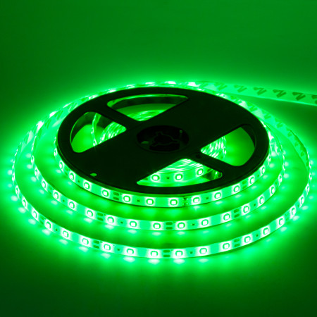 Led лента 12В зеленая smd2835 60LED/m IP20, 1м