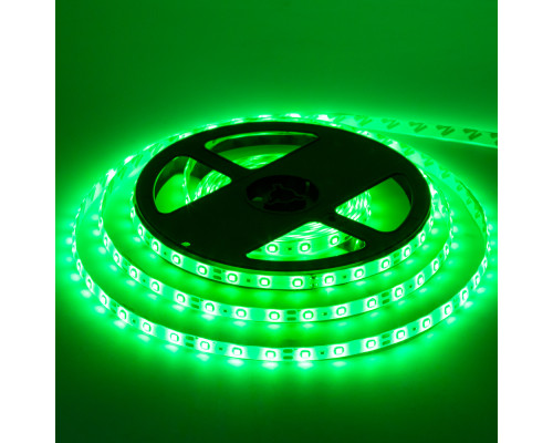 Led лента 12В зеленая smd2835 60LED/m IP20, 1м