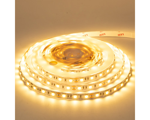 Led лента 12В теплая белая Motoko smd5050 60LED/m IP20, 1м