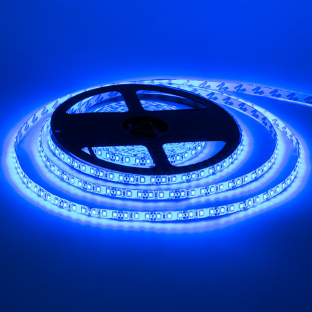 Led лента 12В синяя smd2835 120LED/m IP65, 1м
