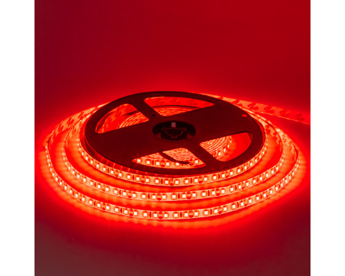 Led лента 12В красная smd2835 120LED/m IP20, 1м
