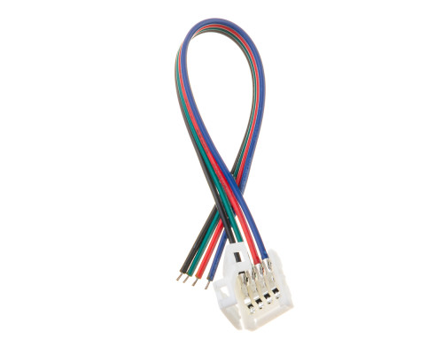 Led коннектор RGB 10 mm (провод+зажим)