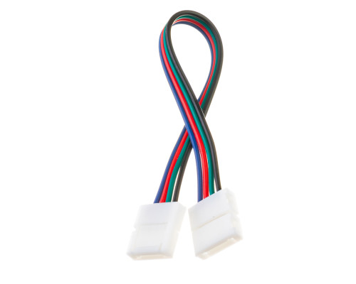 Led коннектор RGB 10 mm (провод+2 зажима)
