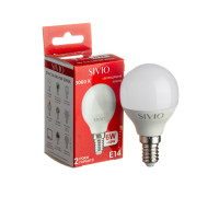 Led лампа Sivio 6Вт G45 теплая белая E14 3000K