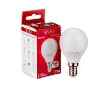 Led лампа Sivio 6Вт G45 нейтральная белая E14 4100K