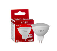 Led лампа Sivio 5Вт MR16 теплая белая GU5.3 3000K