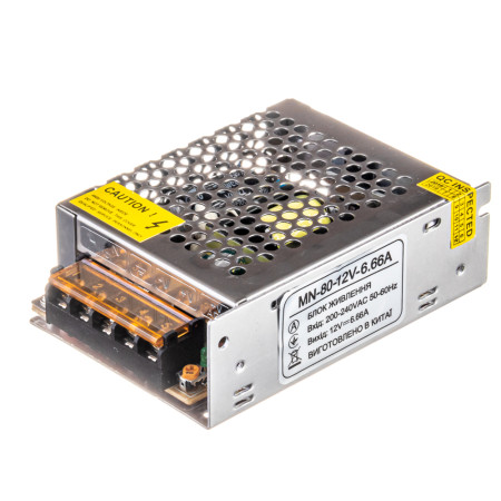 Led блок 12В MN/6.6A 80 Bт IP20