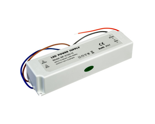 Led блок 12В SLIM PLASTIC/8.33A 100Bт IP65 