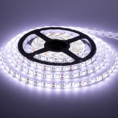 Led лента 12В белая smd5050 60LED/m IP20, 1м