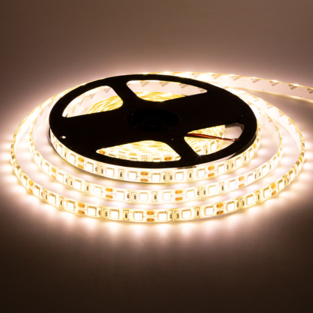 Led лента 12В теплая белая smd5050 60LED/m IP65, 1м