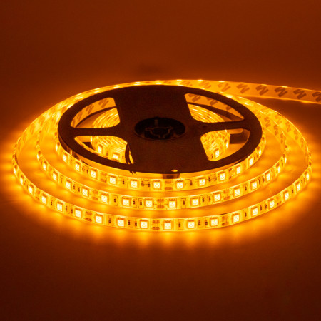 Led лента 12В желтая smd5050 60LED/m IP20, 1м
