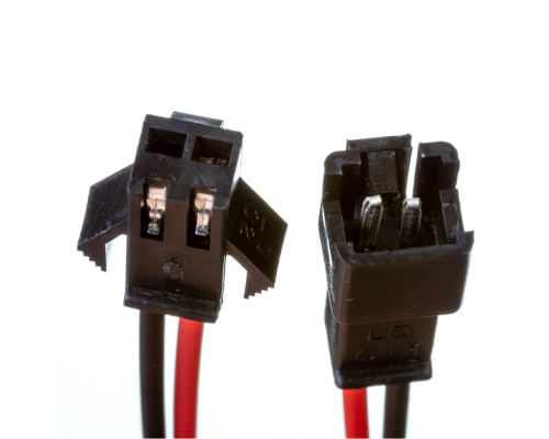 Led коннектор "папа"+"мама" 12 В 2pin черный с зажимом