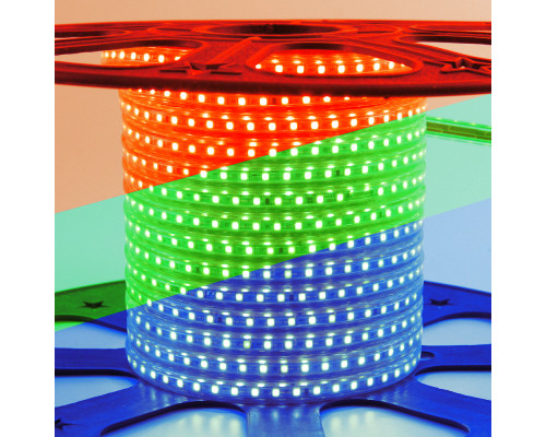 Led стрічка 220В rgb smd5050 10W/m 60LED/m IP65, 1м