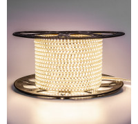 Led лента 220В белая теплая AVT smd2835 120LED/m 4W IP65, 1м
