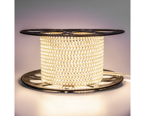 Led стрічка 220В бІла тепла AVT smd2835 120LED/m 4W IP65, 1м