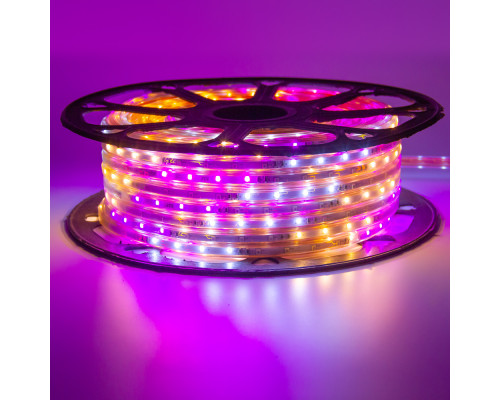 Миготлива led стрічка Multi-Color 220В smd2835 48LED/m 6W IP65, 1м