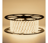Led лента 220В белая теплая smd2835 120LED/m 12W IP65, 1м