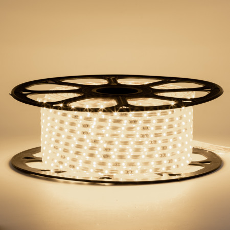 Led лента 220В белая теплая smd2835 120LED/m 12W IP65, 1м