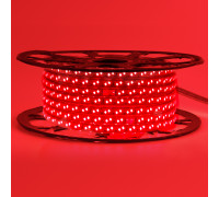 Led лента 220В красная smd2835 120LED/m 12W IP65, 1м