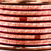 Led лента 220В красная smd2835 120LED/m 12W IP65, 1м