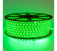 Led лента 220В зеленая smd2835 120LED/m 12W IP65, 1м