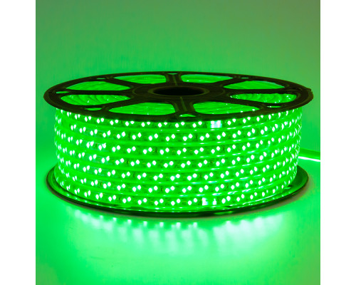 Led стрічка 220В зелена smd2835 120LED/m 12W IP65, 1м