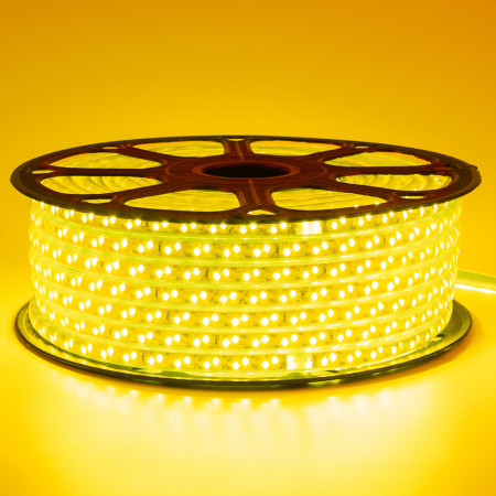 Led лента 220В желтая smd2835 120LED/m 12W IP65, 1м