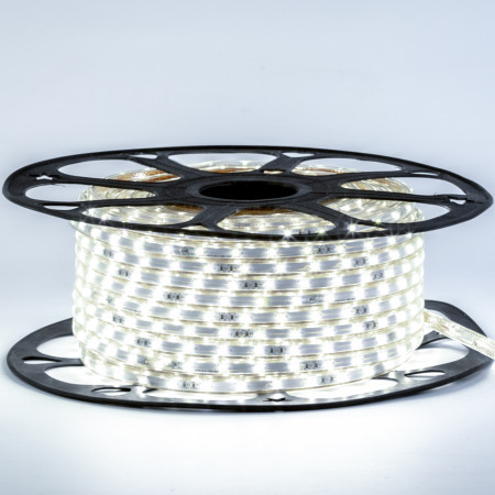 Led лента 220В нейтральная белая smd3014 120LED/m 5,5W IP65, 1м