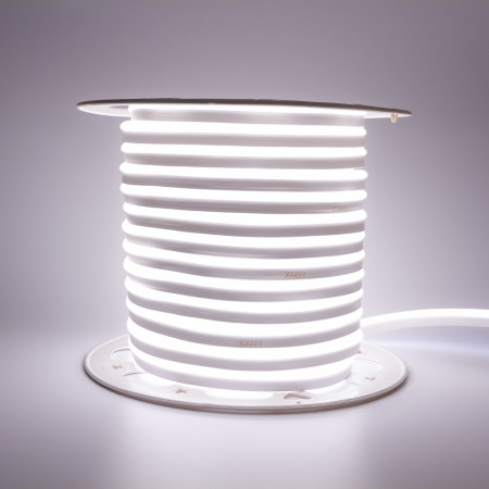 Led неон 220В нейтральный белый AVT smd2835 120LED/m 7W IP65, 1м