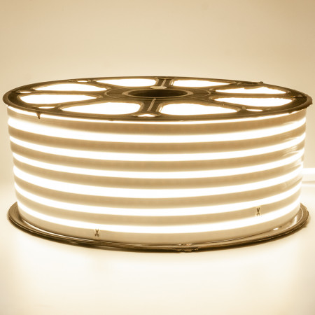 Led неон 220В белый теплый smd2835 120LED/m 12W IP65, 1м