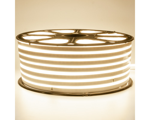 Led неон 220В белый теплый smd2835 120LED/m 12W IP65, 1м