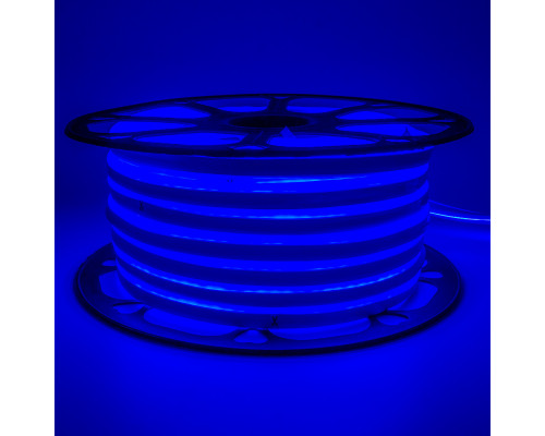 Led неон 220В синий smd2835 120LED/m 12W IP65, 1м