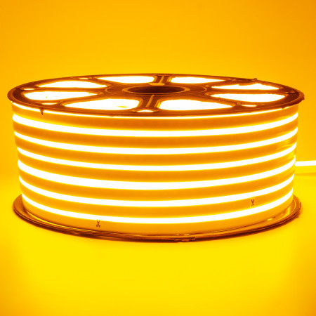Led неон 220В желтый smd2835 120LED/m 12W IP65, 1м
