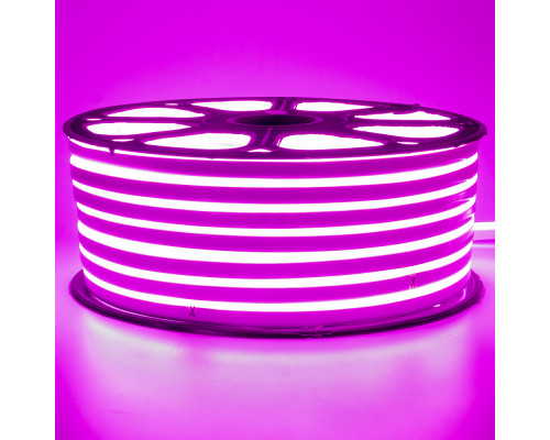 Led неон 220В розовый smd2835 120LED/m 12W IP65, 1м