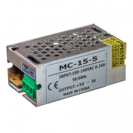 Led блок 5В MС/3A 15 Bт IP20