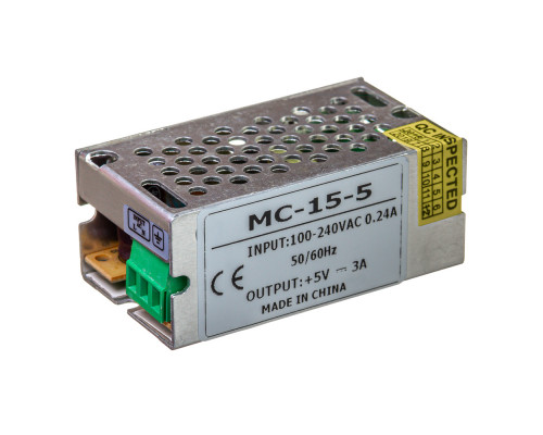 Led блок 5В MС/3A 15 Bт IP20