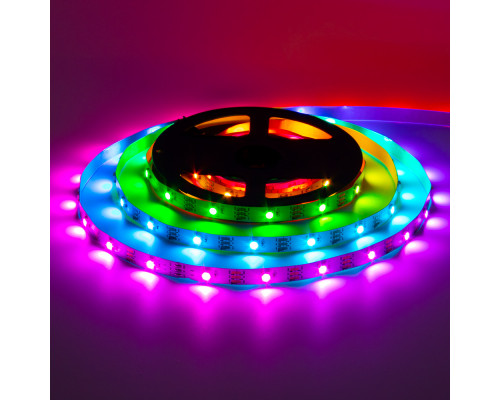 Led лента адресная AVT 5В smd5050 ws2812b 30LED/m IP20, 1м