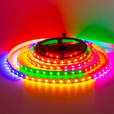 Led лента адресная AVT 5В smd5050 ws2812b 60LED/m IP20, 1м
