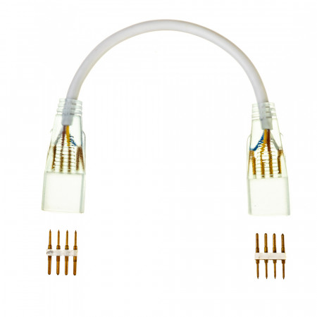 Соединитель для Led лент Multi-Color 220В smd2835-180led (2 разъема+провод 4pin)