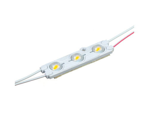 Модуль светодиодный белый теплый 12в smd5730 3LED 1.5Вт герметичный